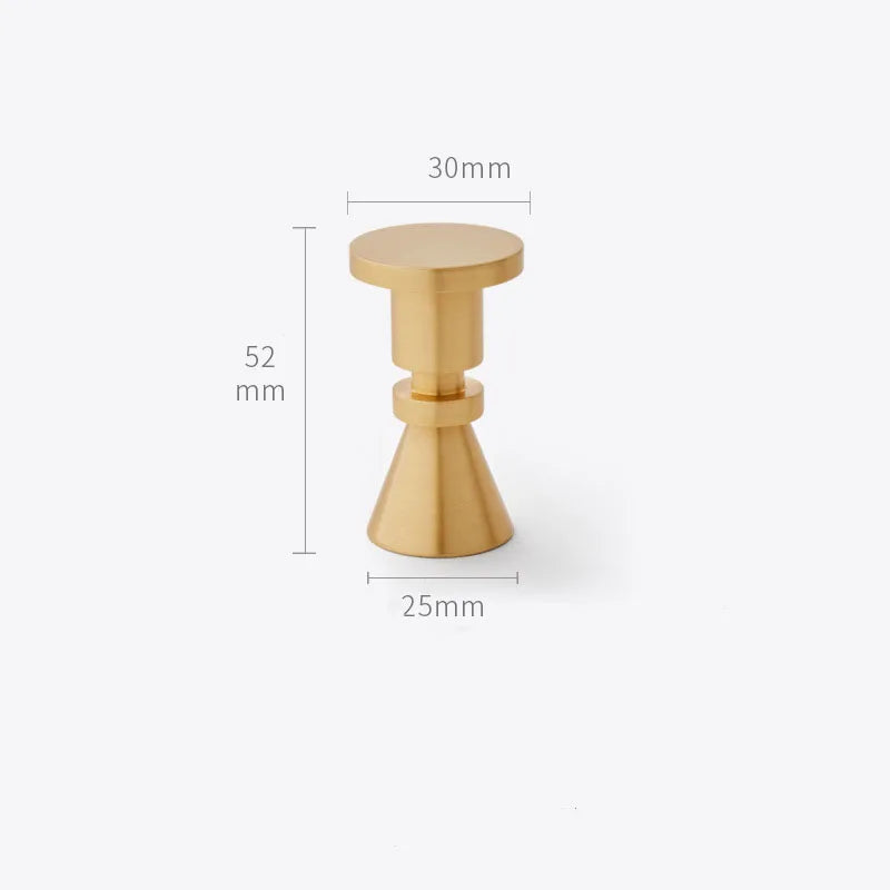 2pcs Simple Brass Wall Hooks – Gold Coat, Key, and Bag Holders for Home Storage