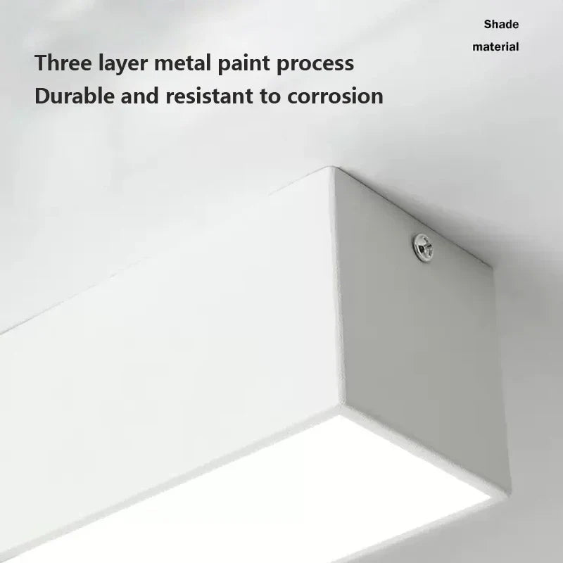 Sleek LED Rectangular Ceiling Lamp - Ideal for Study, Dining Room, Bedroom, Corridor, and Balcony