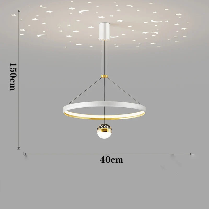 Chic Nordic Dining Room Chandelier - Stylish Ceiling Lamp for Indoor Lighting