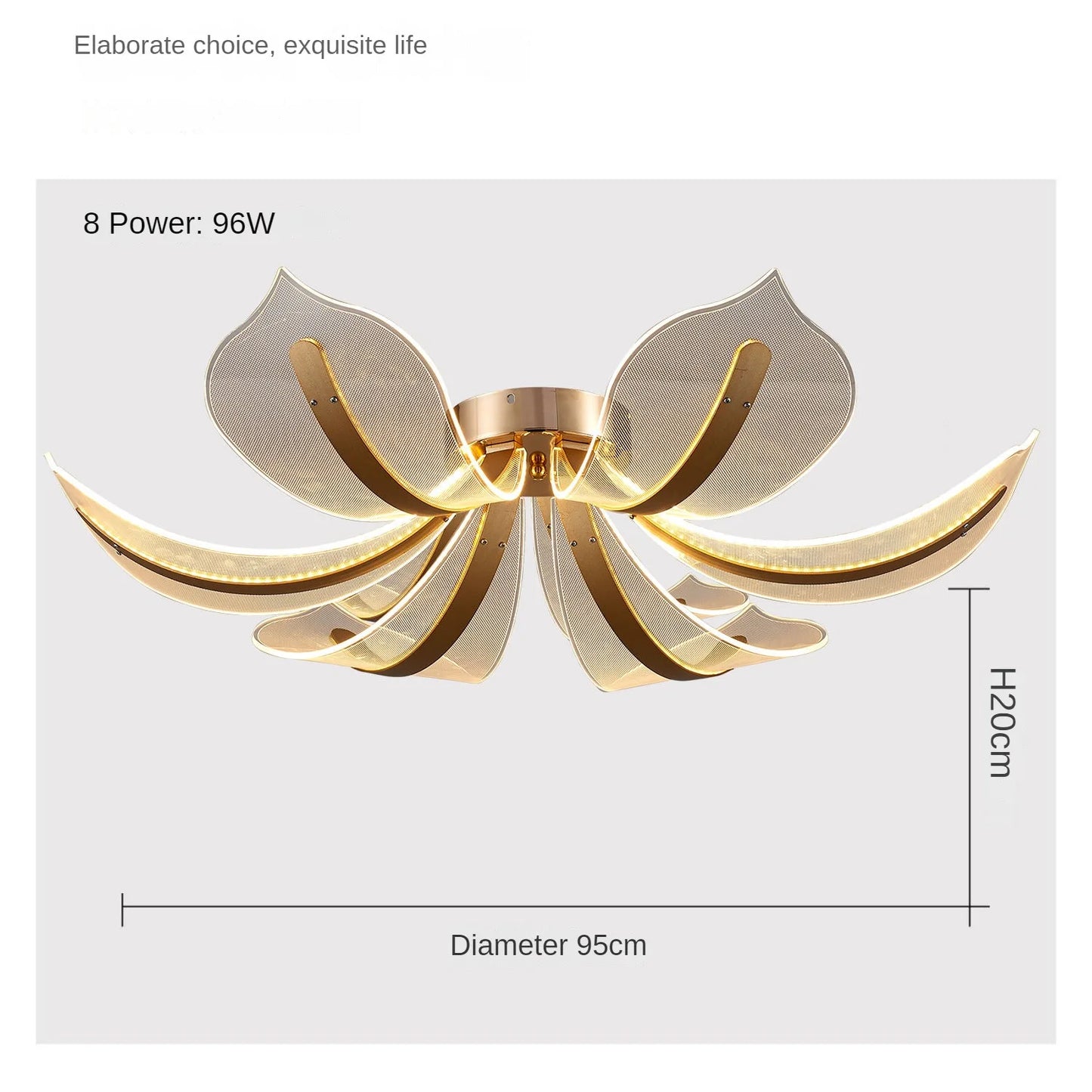 Modern LED Night Primrose Petals Ceiling Chandelier - Minimalist Elegance for Living, Dining, and Bedrooms