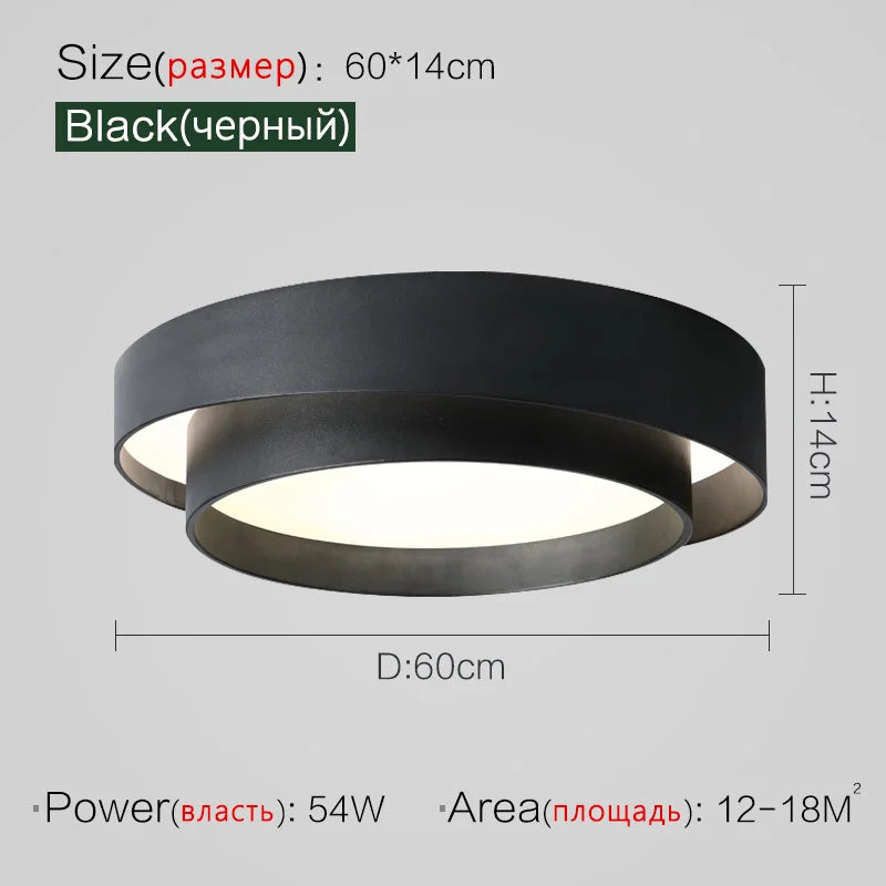 Nordic Minimalist Modern Ceiling Lamp - Designer Lighting for Stylish Living Rooms and Master Bedrooms