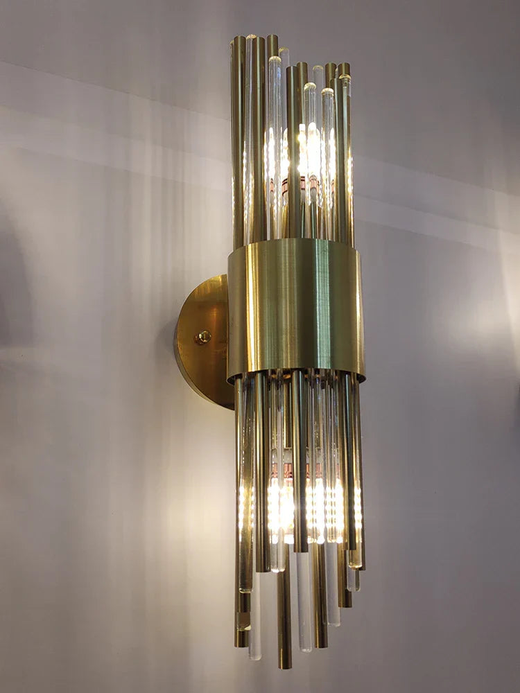 Hazel's Luxury Gold LED Wall Lamp - Elegant Lighting for Your Foyer and Dining Room