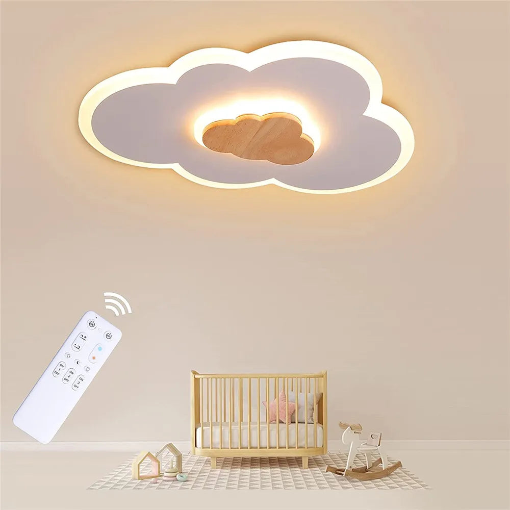 Dreamy Cloud LED Ceiling Lamp - Creative Lighting for Children's Rooms