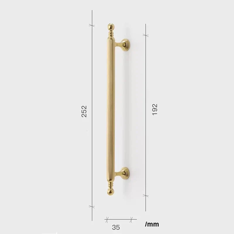 Polished Gold Brass Furniture Handles – Chrome Cabinet Pulls and French Wardrobe Drawer Knobs