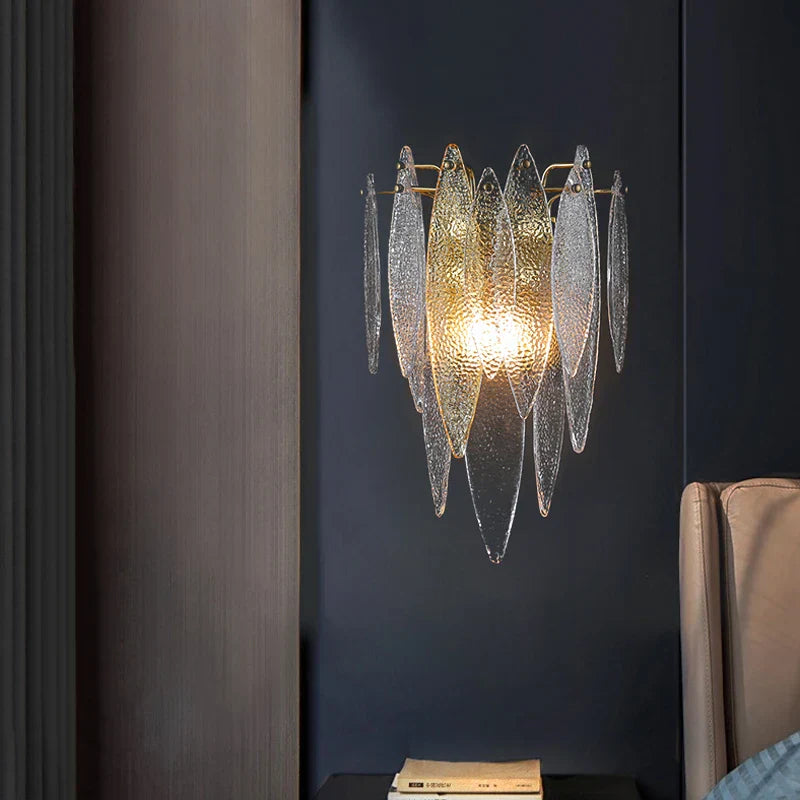 Ava - Modern Art Multicolored Glass Wall Lamp Aisle Luxury Sofa Background Wall Lamp Living Room Hotel Fireplace Stair Wall Lamp
