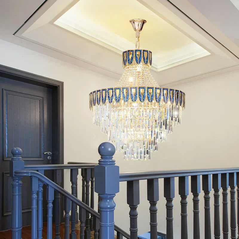 High-End Crystal Chandelier - Artistic Lighting for Living and Dining Spaces, Luxury Hotels, and Duplex Homes