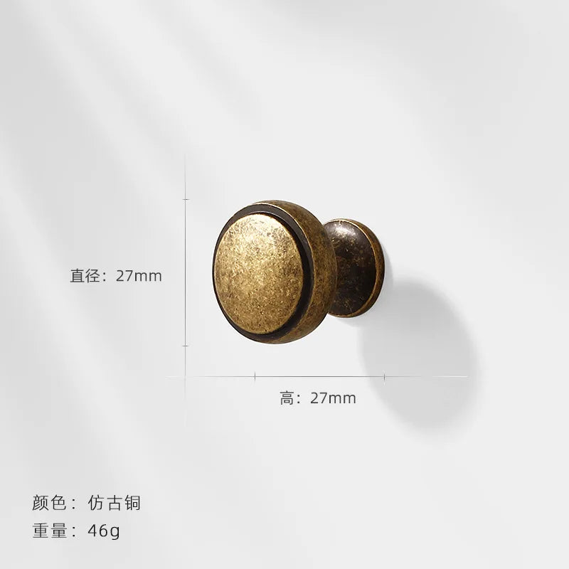 Antique Bronze Wardrobe Door Handles – Zinc Alloy Cabinet Pulls and Drawer Knobs