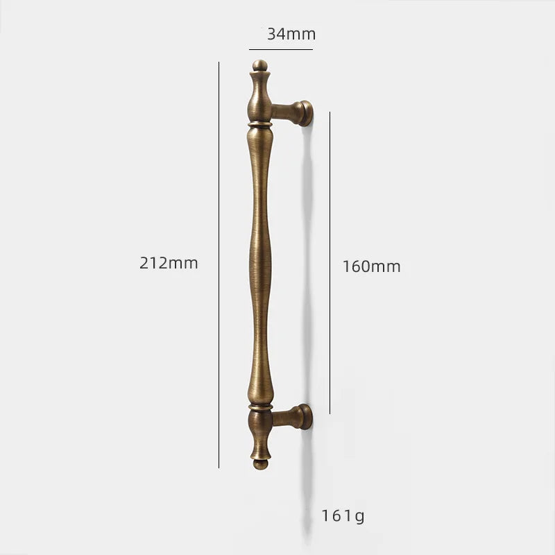 Antique Brass Furniture Cabinet Handle – American Vintage Wardrobe Knob and Drawer Pull