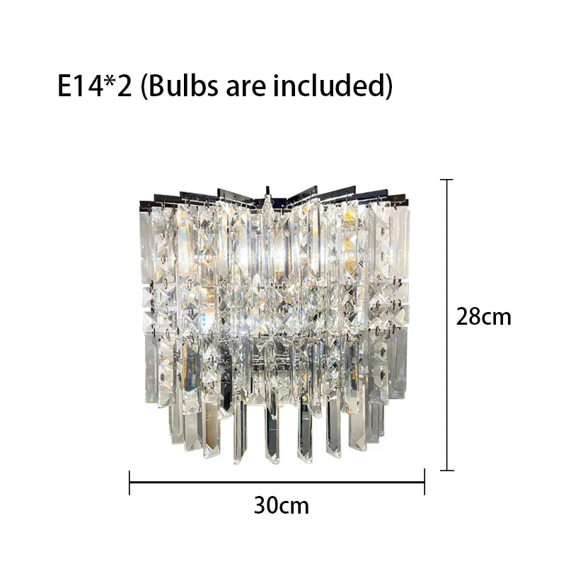 Elegant Modern Crystal Chrome Chandelier - A Luxury Glossy Fixture for Living Rooms, Bedrooms, and Dining Room Decor