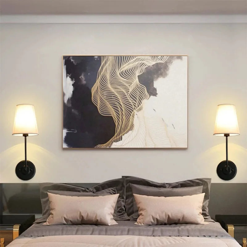 European Style Fabric E14 Wall Lamp - Elegance and Warmth for Any Space