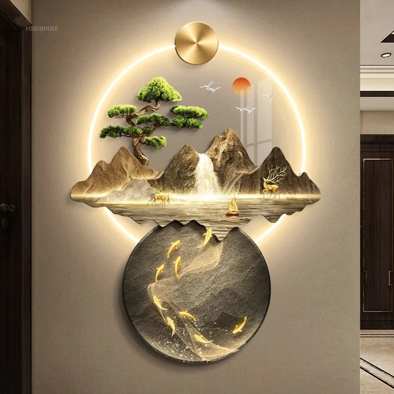 Dlight Decor 3D Wall Painting Light for Hallway Art