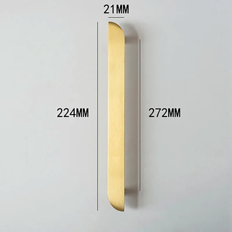 Modern Simple Wardrobe Handles – Brass Cabinet Knobs and Drawer Pulls for Furniture