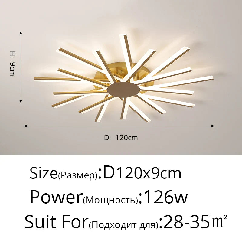 Modern Ceiling Lamps - Elegant Lustre Lights for Living Room, Kitchen, and Bedroom Decor