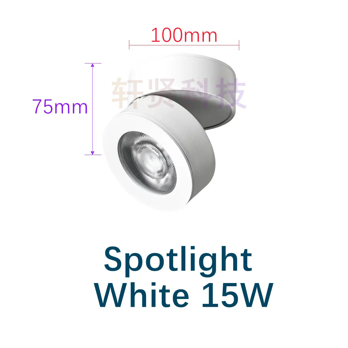 Modern Foldable Rotating LED Ceiling Light - Ultrathin, Dimmable Spotlight with Multiple Wattage Options