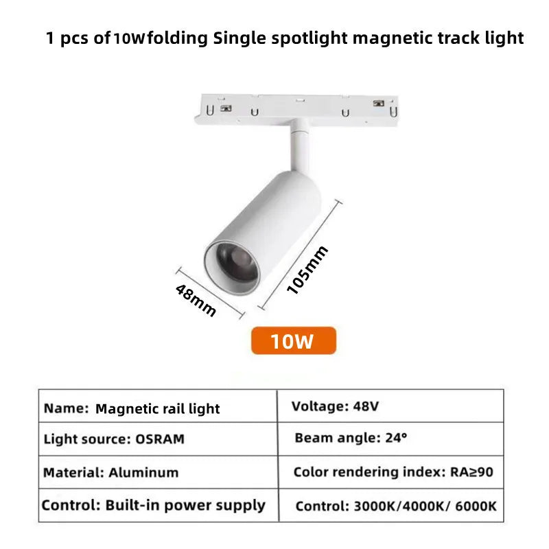 Modern Magnetic Track Lights - Embedded LED Spotlight Downlight