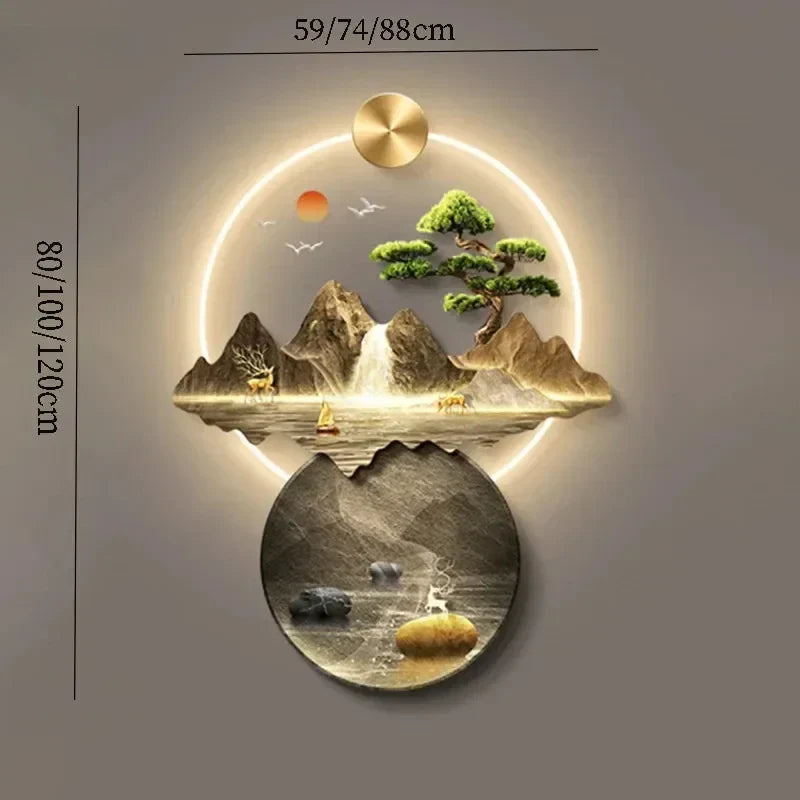 Dlight Decor 3D Wall Painting Light for Hallway Art
