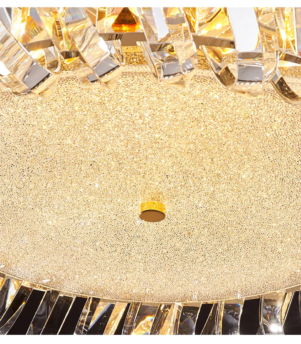 Olivia's Art Deco Crystal Glass LED Chandelier