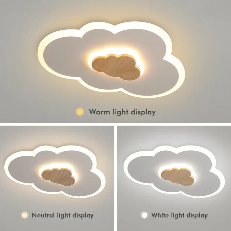 Dreamy Cloud LED Ceiling Lamp - Creative Lighting for Children's Rooms