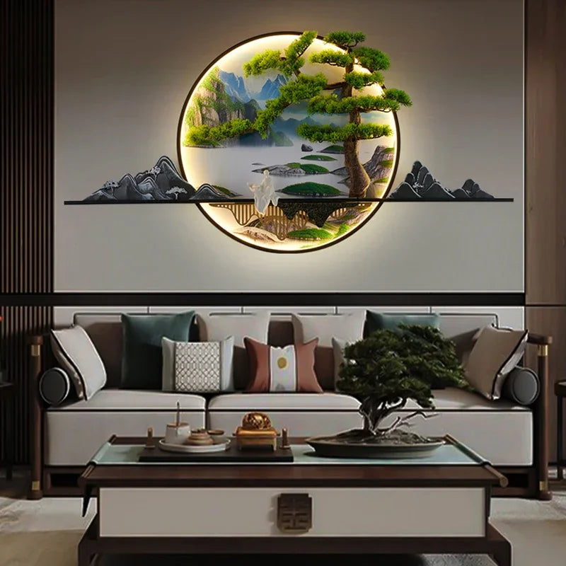 Dlight Decor Chinese Landscape LED Wall Glow