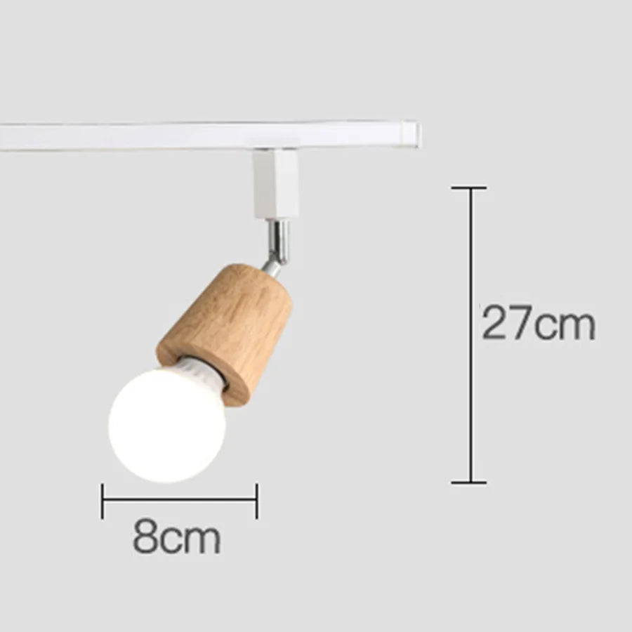 Nordic Rail Track Ceiling Spotlight for Cafes, Stores, and Restaurants