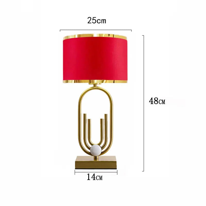 Nordic Luxury Table Lamp - Modern and Romantic Bedside Decoration for Bedroom and Living Room