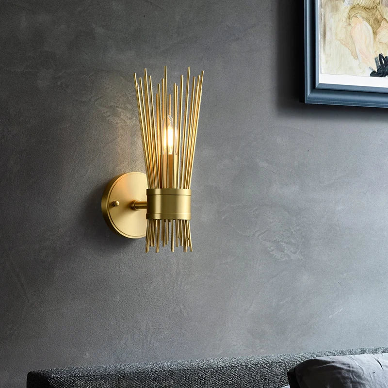 Julio's Modern Style Brass Wall Lamp - Elegant Lighting for Your Living Spaces