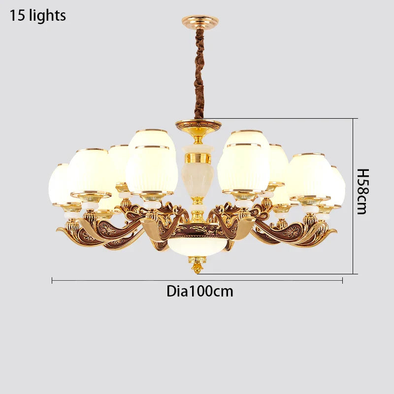 European Style Large Chandelier - Elegance for Living Rooms, Hotels, Villas, and Grand Hallways