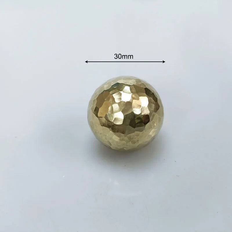 Brass Ball Cabinet Knobs – Modern Wardrobe Handles and Dresser Pulls