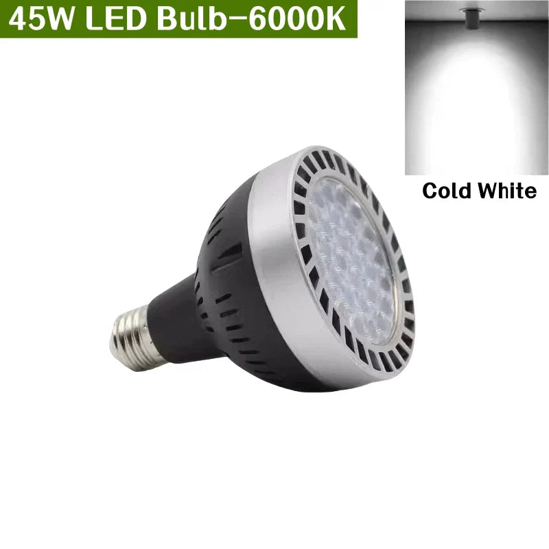 E27 LED Track Light Holder Base - 2-Wire Rotatable Ceiling Rail Lamp Fittings
