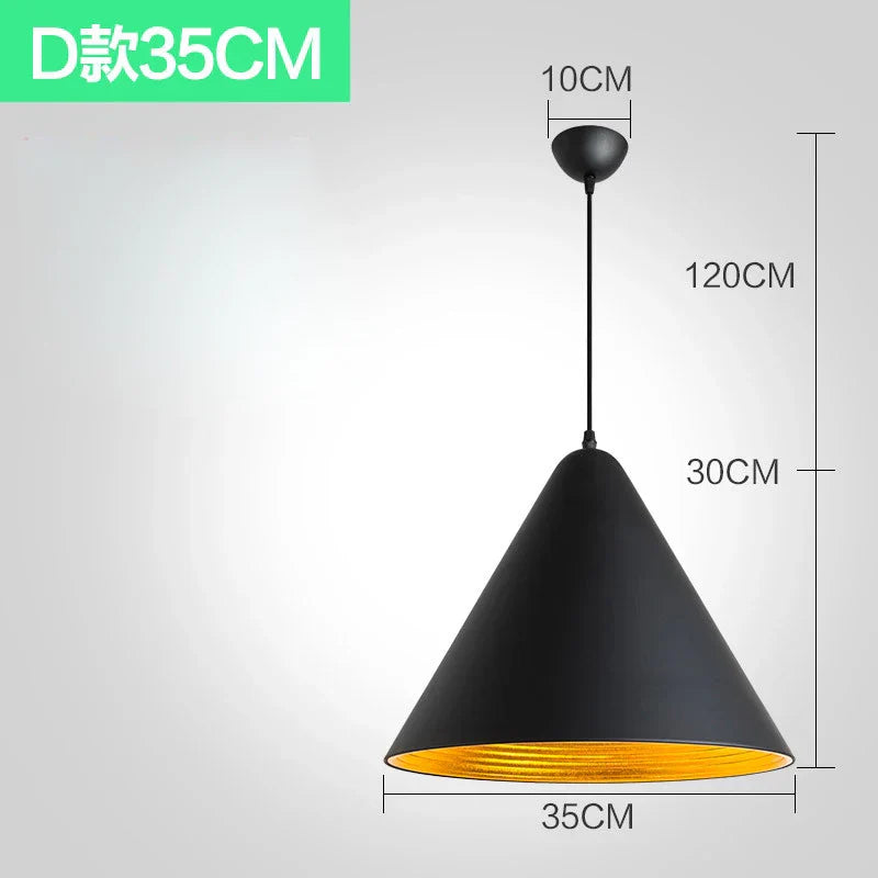 Nordic Retro Industrial Black Ceiling Pendant Lamp - Perfect for Restaurant, Dining Table, and Bar Decor