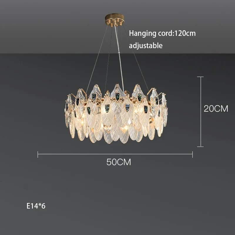 Petal-Shaped Ceiling Chandelier - A Unique Bedroom and Living Room Lighting Fixture
