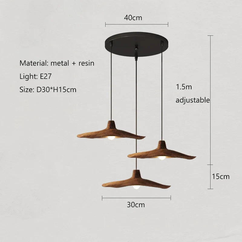 Vintage Wabi-Sabi Wind E27 LED Pendant Lights - Illuminate Your Restaurant, Cafe, and Home with Timeless Charm