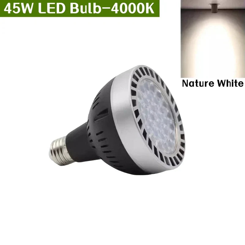 E27 LED Track Light Holder Base - 2-Wire Rotatable Ceiling Rail Lamp Fittings