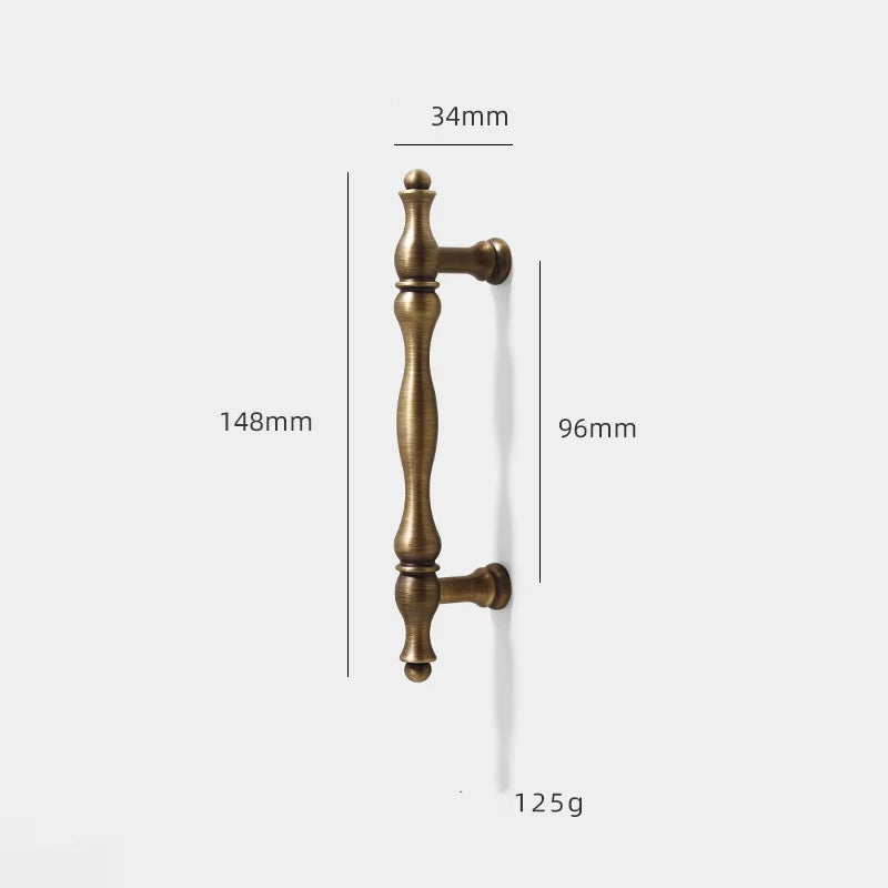 Antique Brass Furniture Cabinet Handle – American Vintage Wardrobe Knob and Drawer Pull