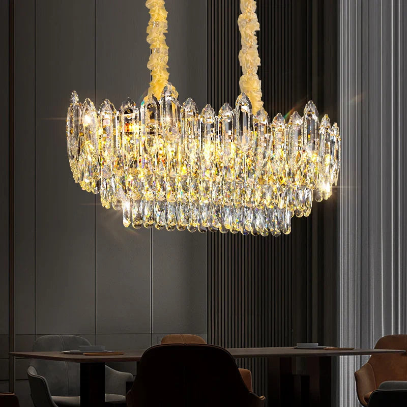 Modern Crystal Chandelier Ceiling - Novelty Trend Lighting for Hall, Living Room, and Bedroom