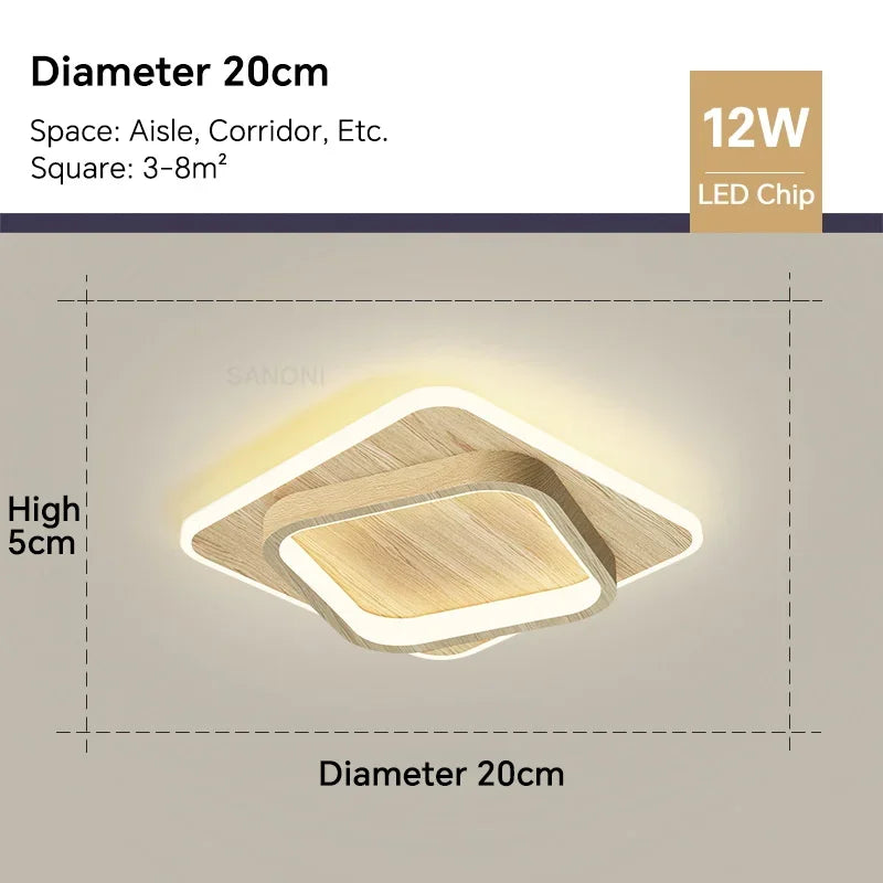 Modern LED Chandelier - Perfect Lighting Fixture for Aisle, Corridor, Stairs, Foyer, Balcony, and Bedroom