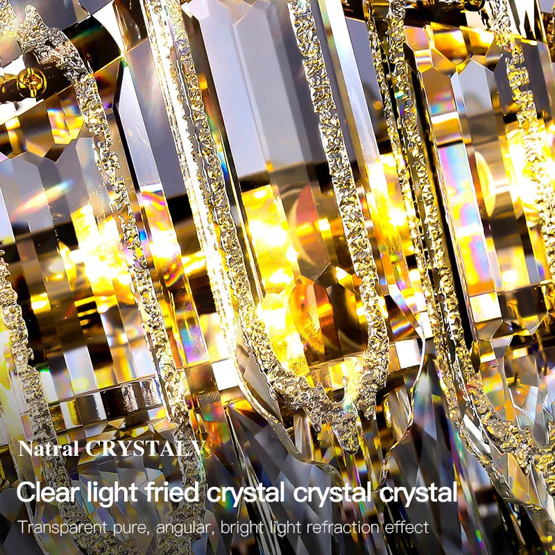 Modern Crystal Chandelier Ceiling - Novelty Trend Lighting for Hall, Living Room, and Bedroom