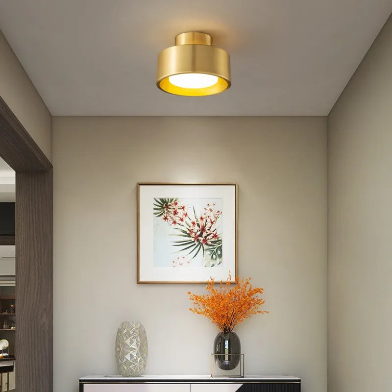 Modern Round Flush Mounted LED Ceiling Lamp - Minimalist Lighting for Bedroom, Bathroom, and Kitchen