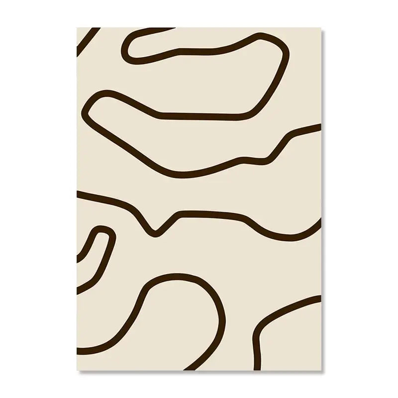 Abstract Paintings Lines Botanical Boho Posters Picture Canvas Painting Matisse Character Landscape Wall Art Room Decor Poster
