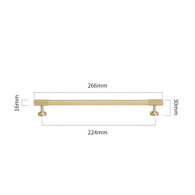 Gold, Chrome, Polished Gold Spiral Deco Furniture Handles – Modern Kitchen Cabinet and Wardrobe Pulls