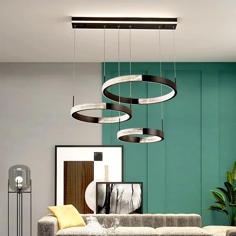 LED Chandeliers for Modern Dining Rooms - Stylish Indoor Lighting with Ceiling Lamp