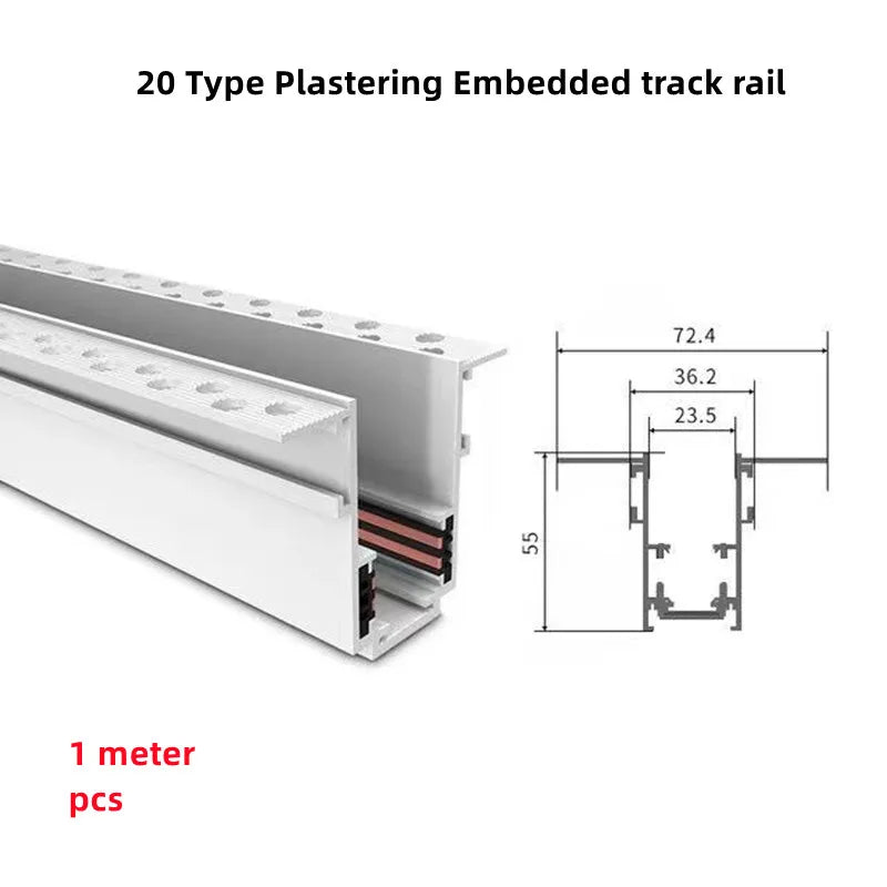 Modern Magnetic Track Lights - Embedded LED Spotlight Downlight