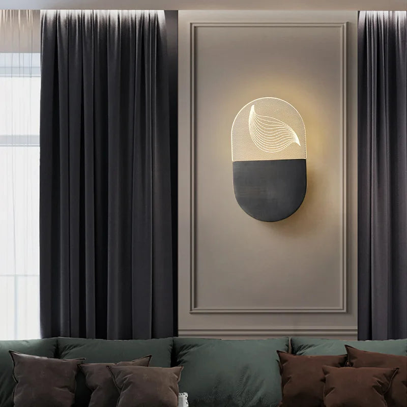 Isabella - Nordic Grade Simple Bedside Lamp Copper Wall Lamp Hotel Room Bedroom Wall Lamp Living Room Study Background Wall Lamp
