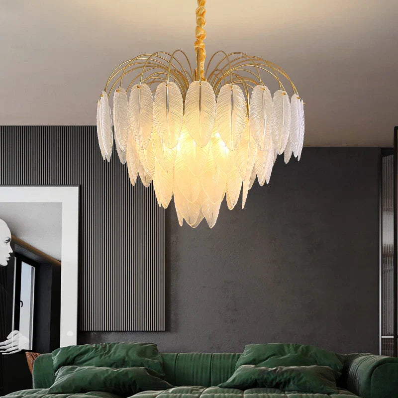 Postmodern Light Luxury Crystal Chandelier - Nordic Minimalist Elegance for Living Rooms, Bedrooms, and Dining Spaces