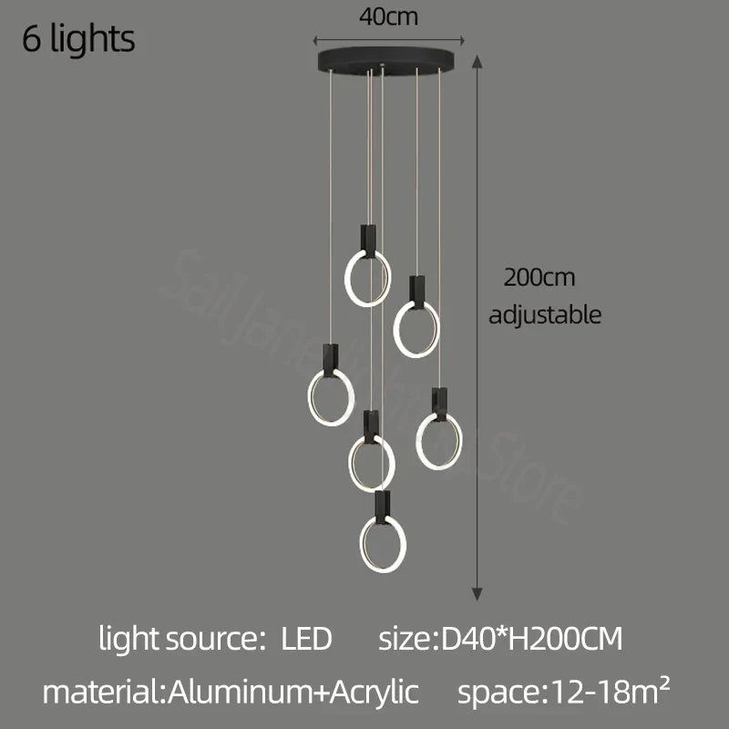 Elegant LED Branch Chandelier - Illuminate Your Duplex Living Room with Stunning Design