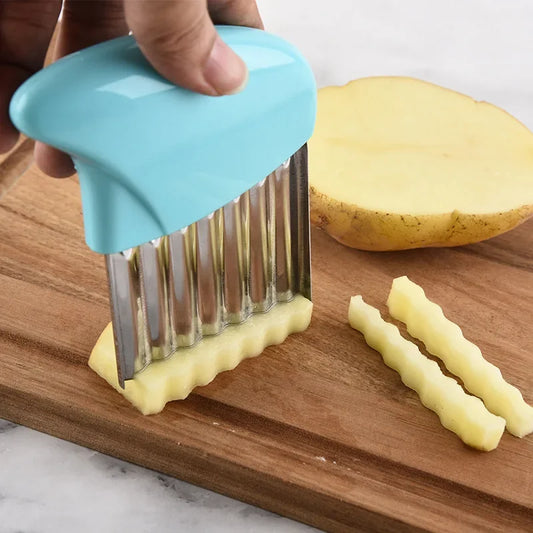 Stainless Steel Wave Knife Potato Slicer Vegetable Cutter French Fry Maker