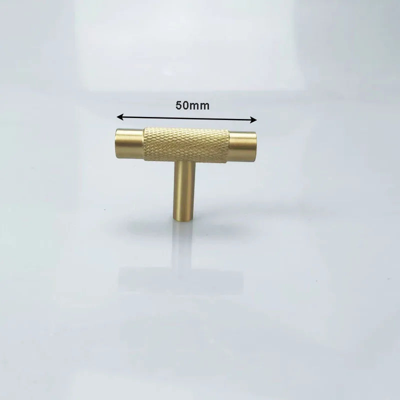 Cutting Diamond Knurled Brass Cabinet Handles – Textured Wardrobe Pulls and Drawer Knobs