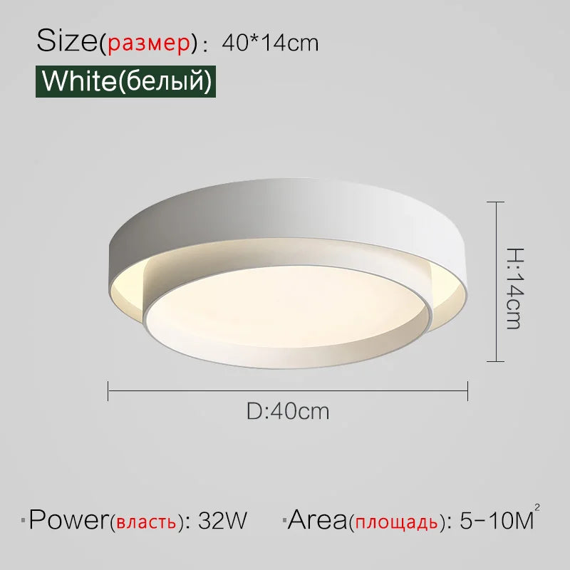 Nordic Minimalist Modern Ceiling Lamp - Designer Lighting for Stylish Living Rooms and Master Bedrooms