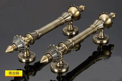 Antique Bronze Zinc Alloy Door Pull – Elegant Long Handle for Glass, Wooden, or Alloy Doors (280-550mm)