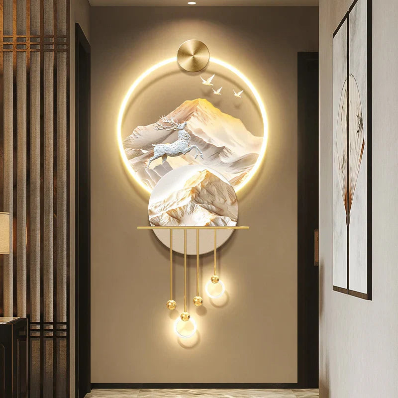 Dlight Decor Elk Mural LED Wall Light Pendant